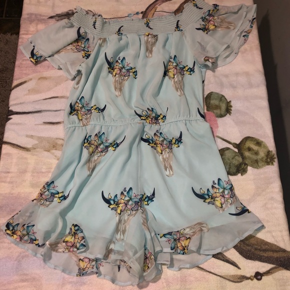Pants - Floral Steer Romper